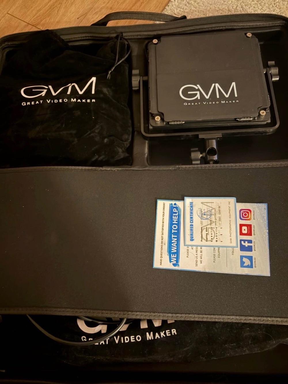 VM Black LED Video Light Panel - Great Video Maker
